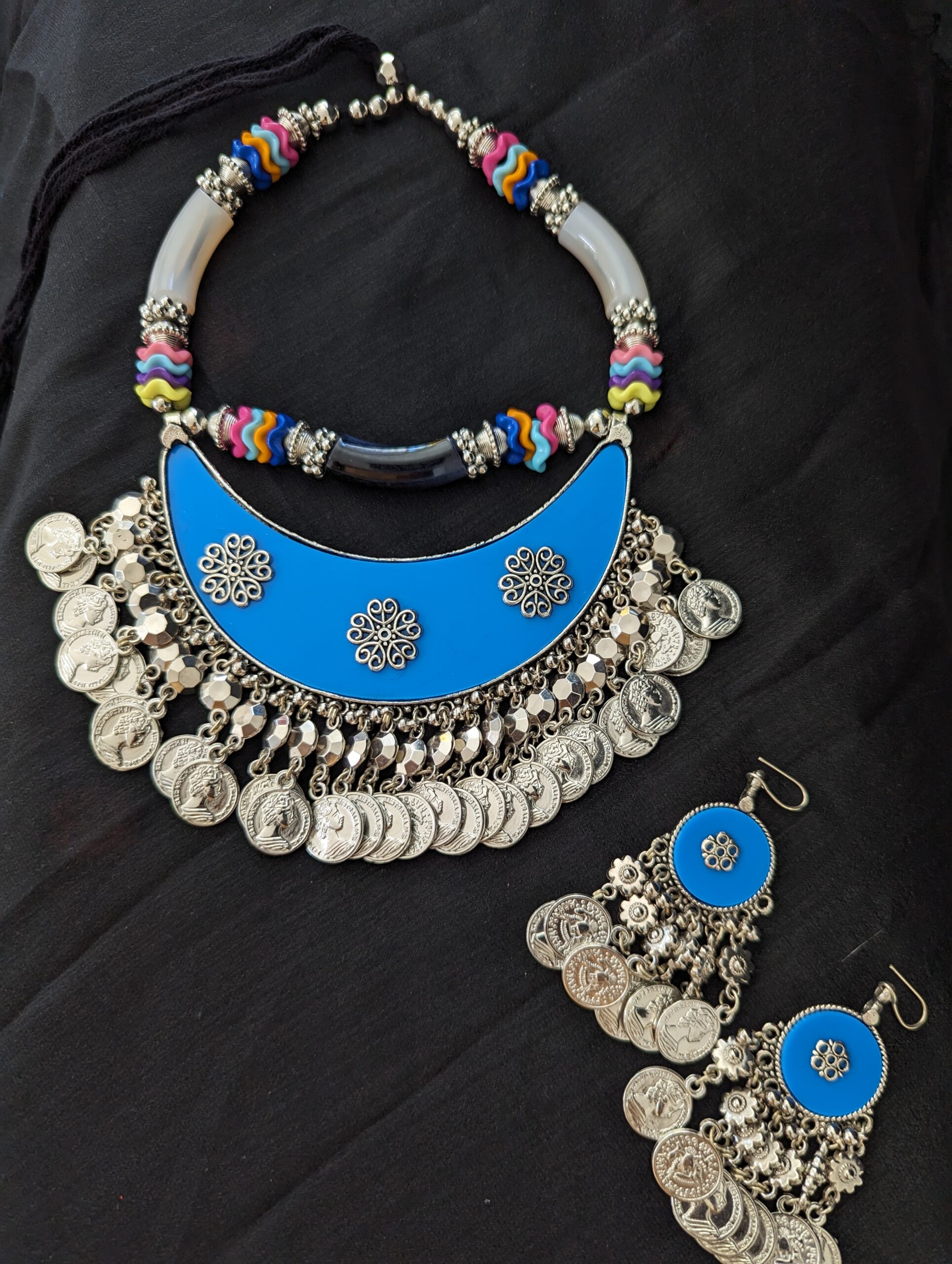Blue Rainbow Princess Necklace set 2 Blue Rainbow Princess Necklace set 2 scaled