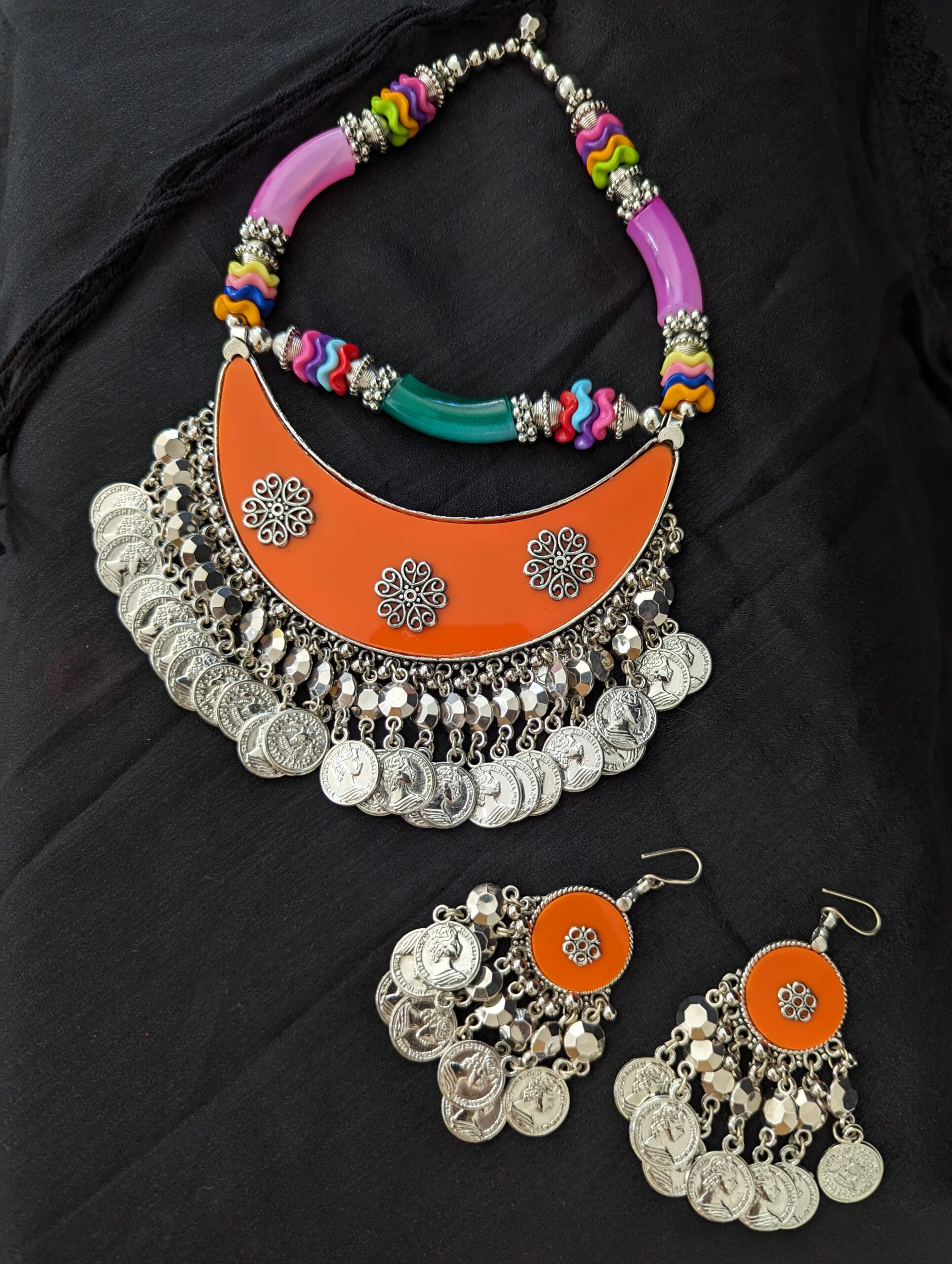 Orange Rainbow Princess Necklace set 3 Orange Rainbow Princess Necklace set 3 scaled